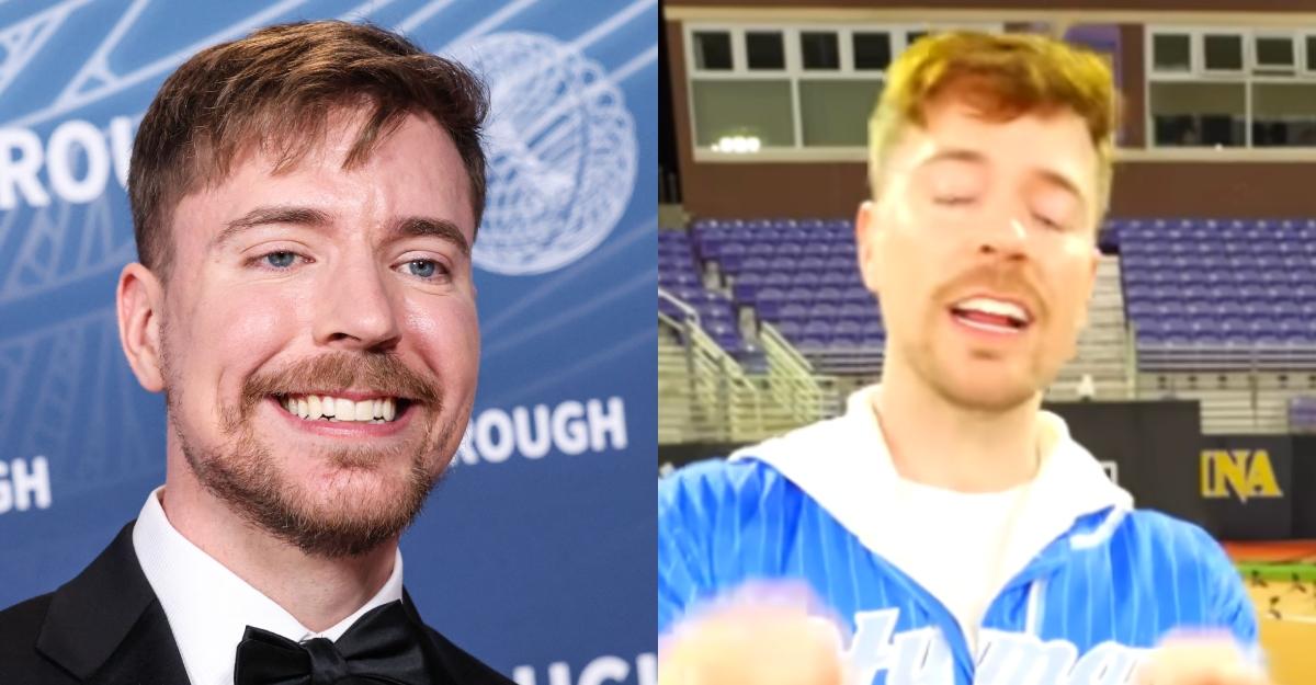 Mr. Beast in April 2025 compared to a video from December 2025.