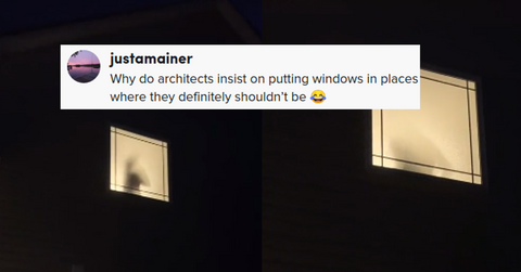 Couple Frosted Glass Window