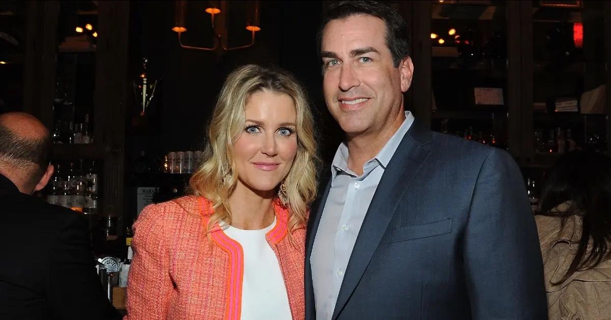 Rob Riggle and his wife, Tiffany Riggle, attend an event.