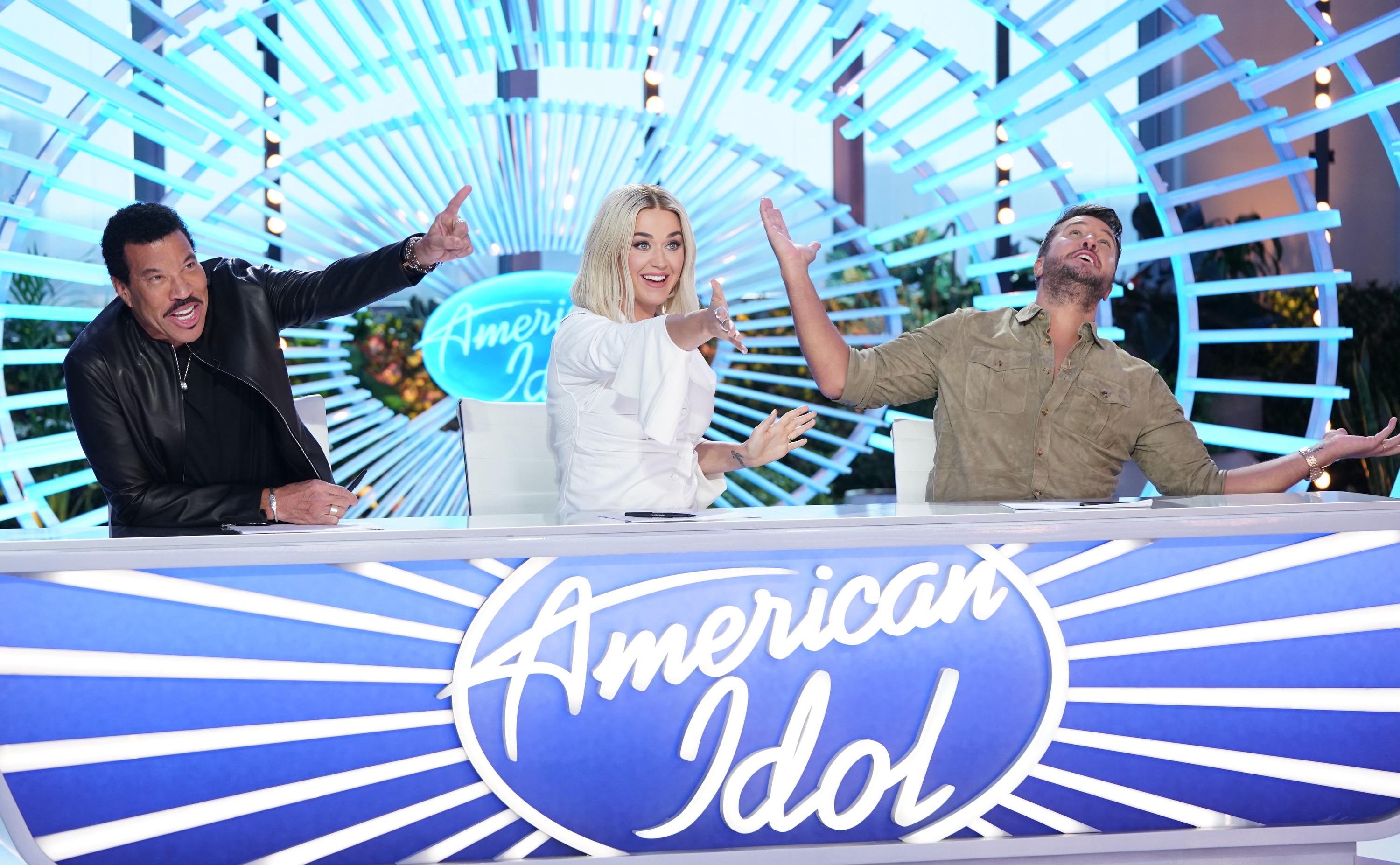 Lionel Richie, Katy Perry and Luke Bryan on 'American Idol.'