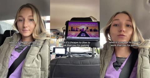 Nurse Ubers work avoid paying parking