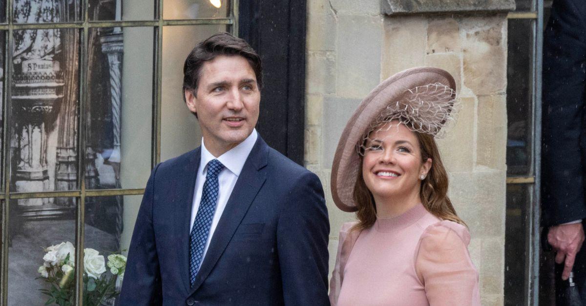 Justin and Sophie Trudeau at King Charles coronation in 2023. 