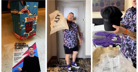 MrBeast goodies from MrBeast Experience