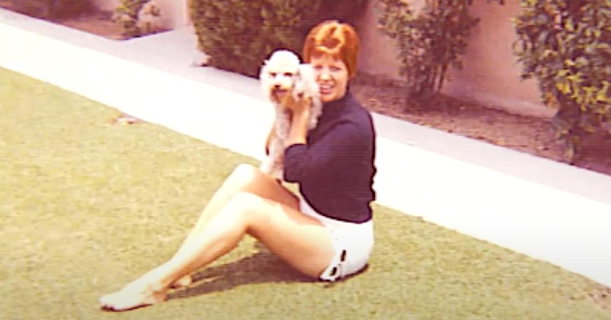 Ruth Marie Terry poses in a picture with her dog