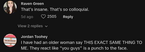 karen doesnt like saying you guys server