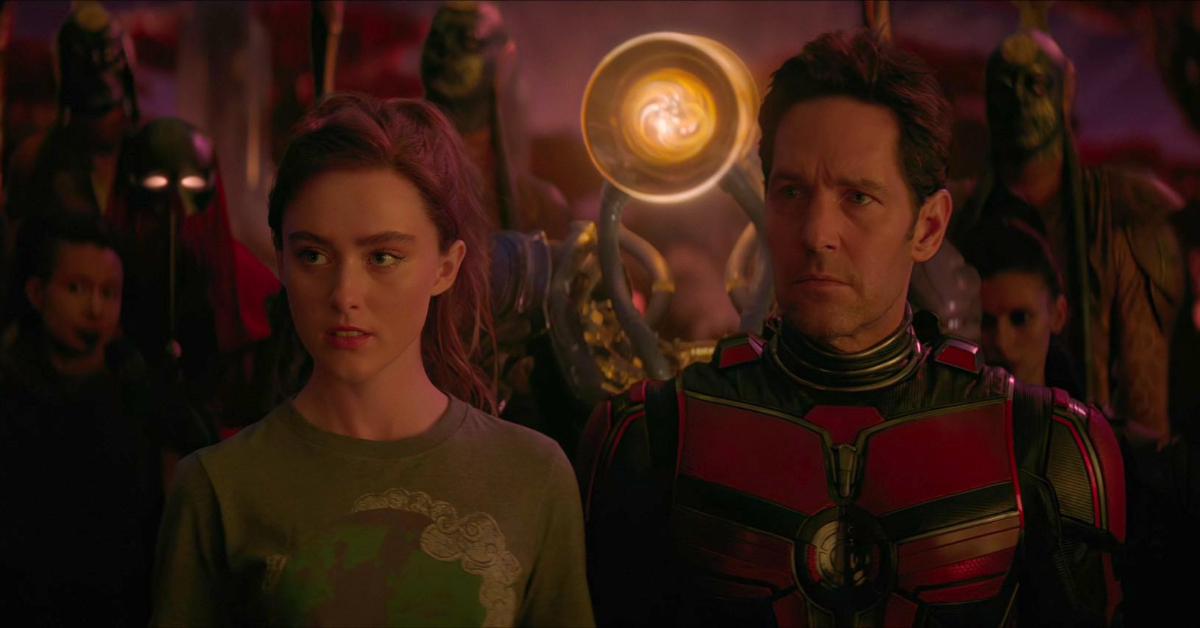 Kathryn Newton as Cassie Lang and Paul Rudd as Scott Lang / Ant-Man in 'Ant-Man and the Wasp: Quantumania'