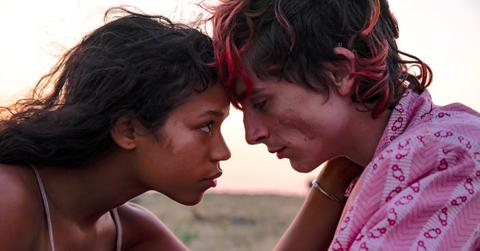 Taylor Russell as Maren Yearly and Timothée Chalamet as Lee in 'Bones and All.'