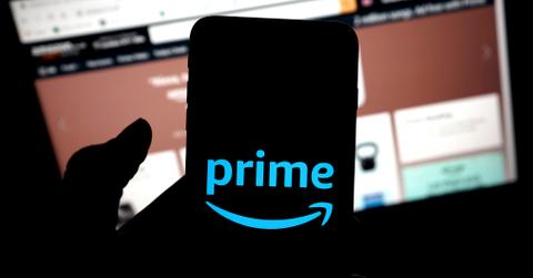 Amazon Prime logo on cell phone