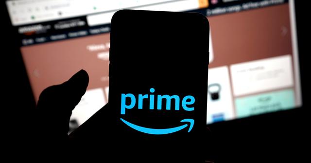 Amazon Prime logo on cell phone
