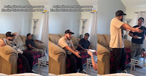 Woman Pranks Her Partner in Front of Her Dad — He's Not Happy