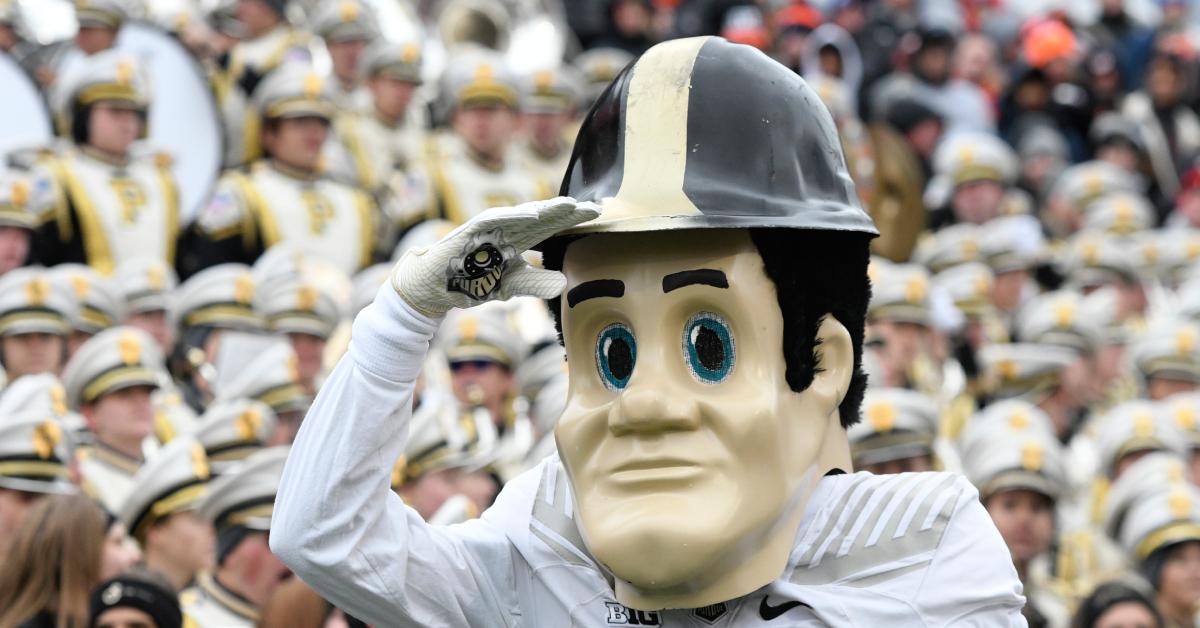 Purdue Pete at a football game.