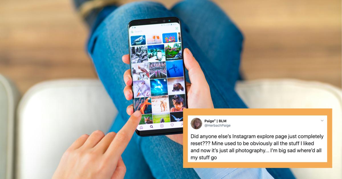 how to reset instagram explore page