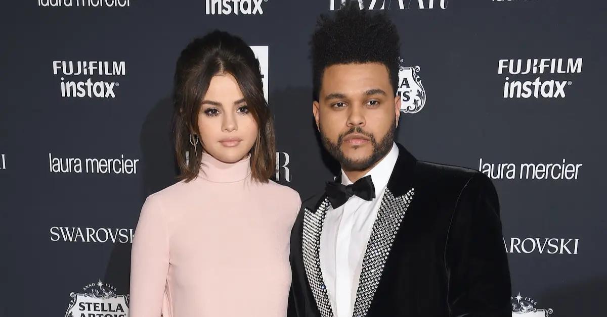 Selena Gomez and The Weeknd attend an event together.