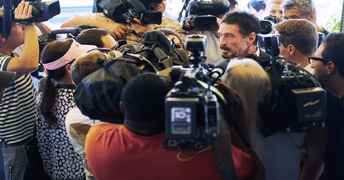 john mcafee in crowd