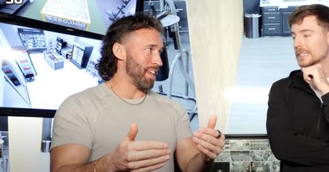 Coach Tyler Wall with Mr. Beast.