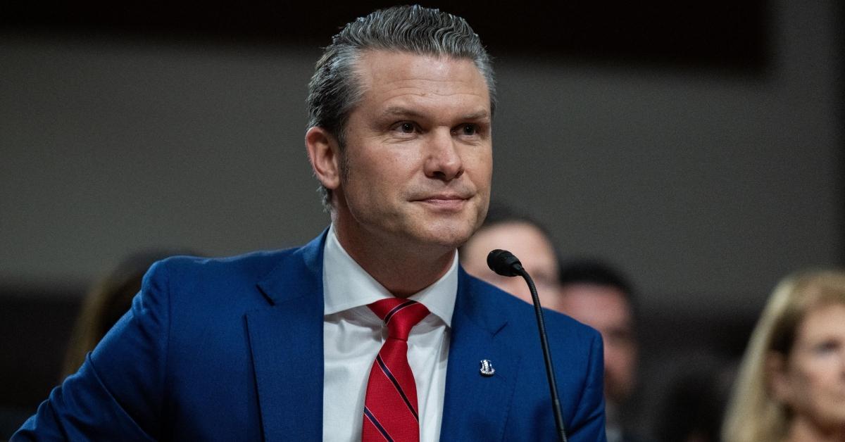 Pete Hegseth at confirmation hearing.