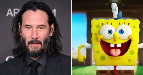 keanu reeves and spongebob
