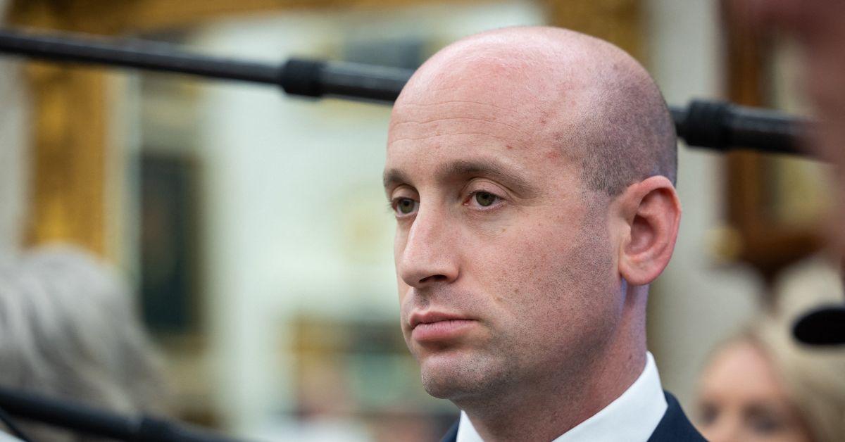 Stephen Miller in the Oval Office.