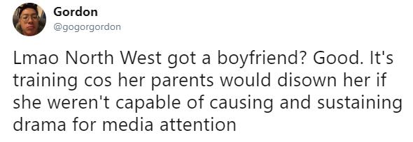 north west boyfriend tweet