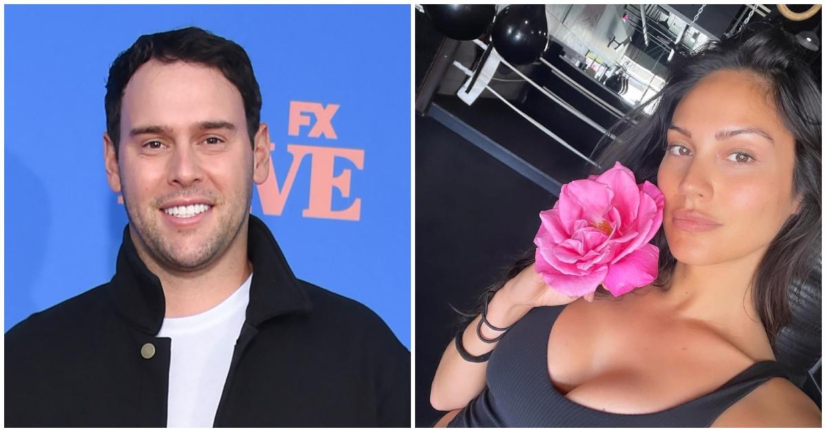 (l-r): Scooter Braun and Rachelle Goulding