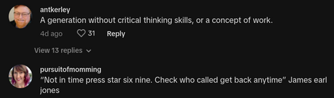 Comments on viral post of a guy claiming a Gen Z employee can't answer the office phones.
