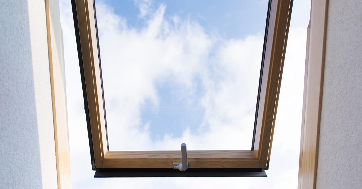 Skylight in house.