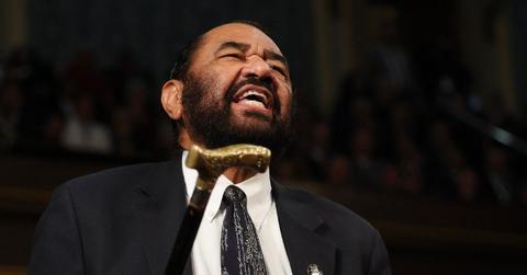 Al Green yelling at Trump during his speech.