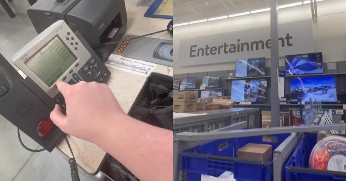 Walmart Customer Calls for Assistance on Store Loudspeaker