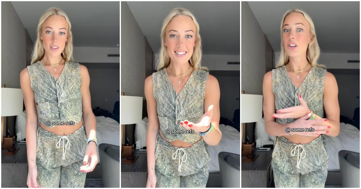 Sophie Cunningham criticizes refs in viral TikTok.