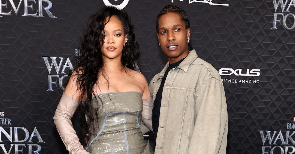 Rihanna and A$AP Rocky Get Cozy Together on the Set of a Music