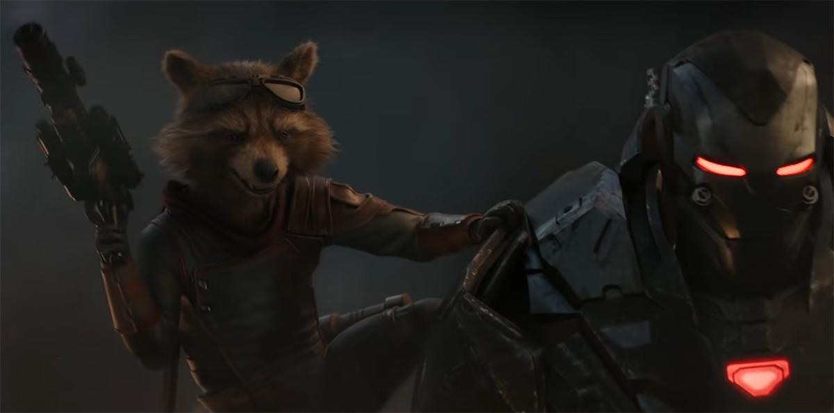 Rocket and War Machine in 'Avengers: Endgame'