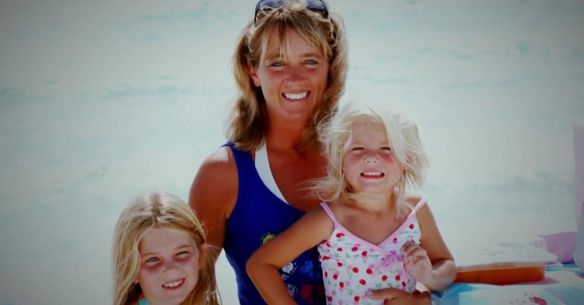 Karen Swift with her two daughters