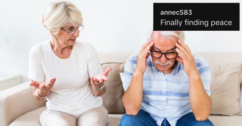 An older couple arguing