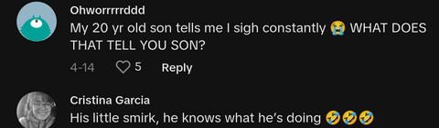 TikTok: Baby Sighs Loudly When Asked What Noise His Mom Makes