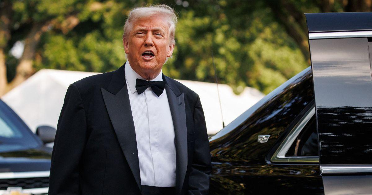 Donald Trump in a tuxedo.