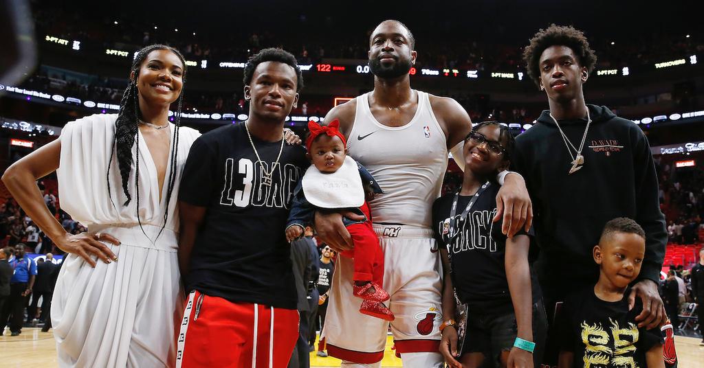 How Many Kids Does Dwyane Wade Have? His Blended Family Is Super Close