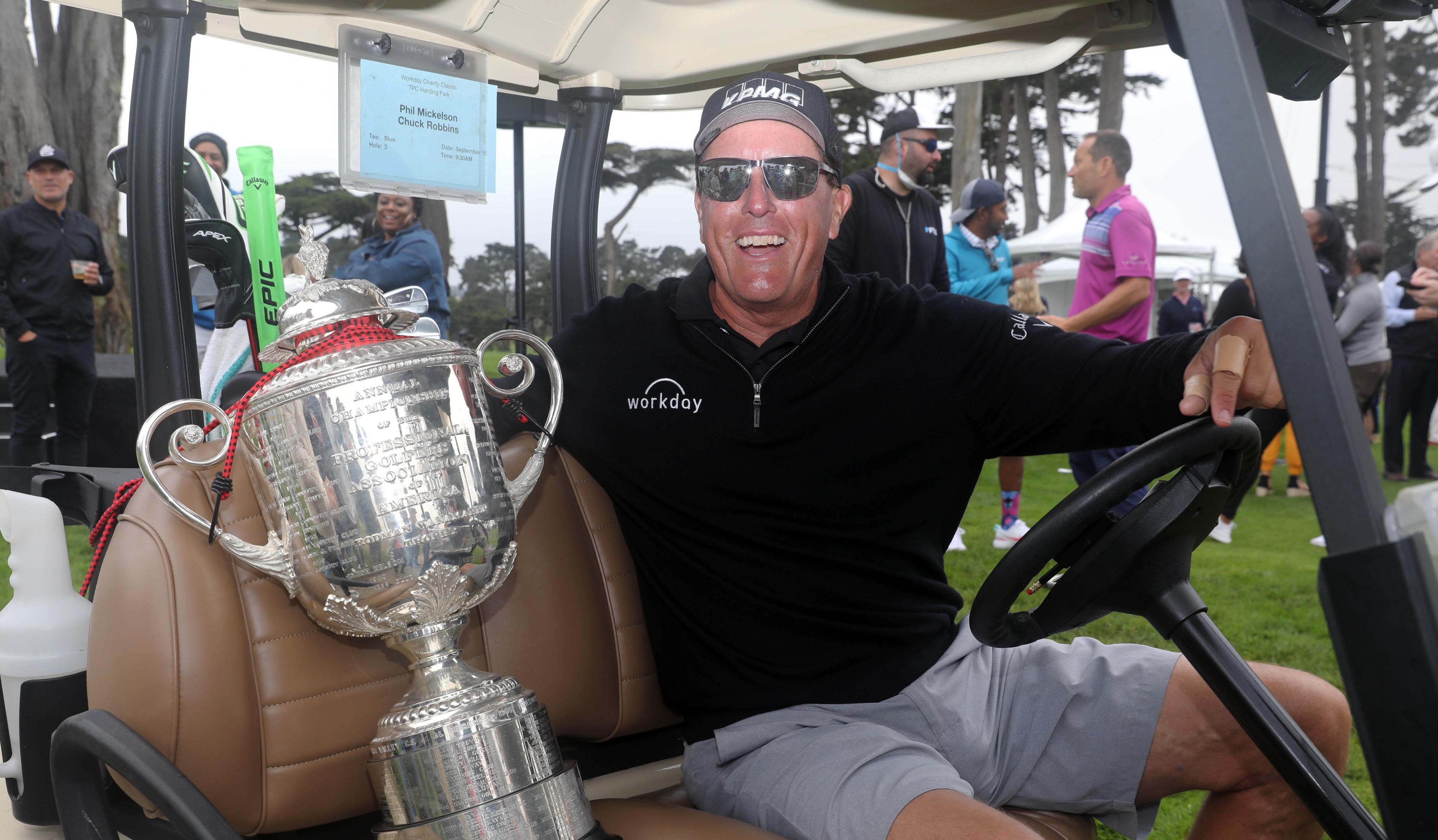 Phil Mickelson wins the Workday Charity Classic