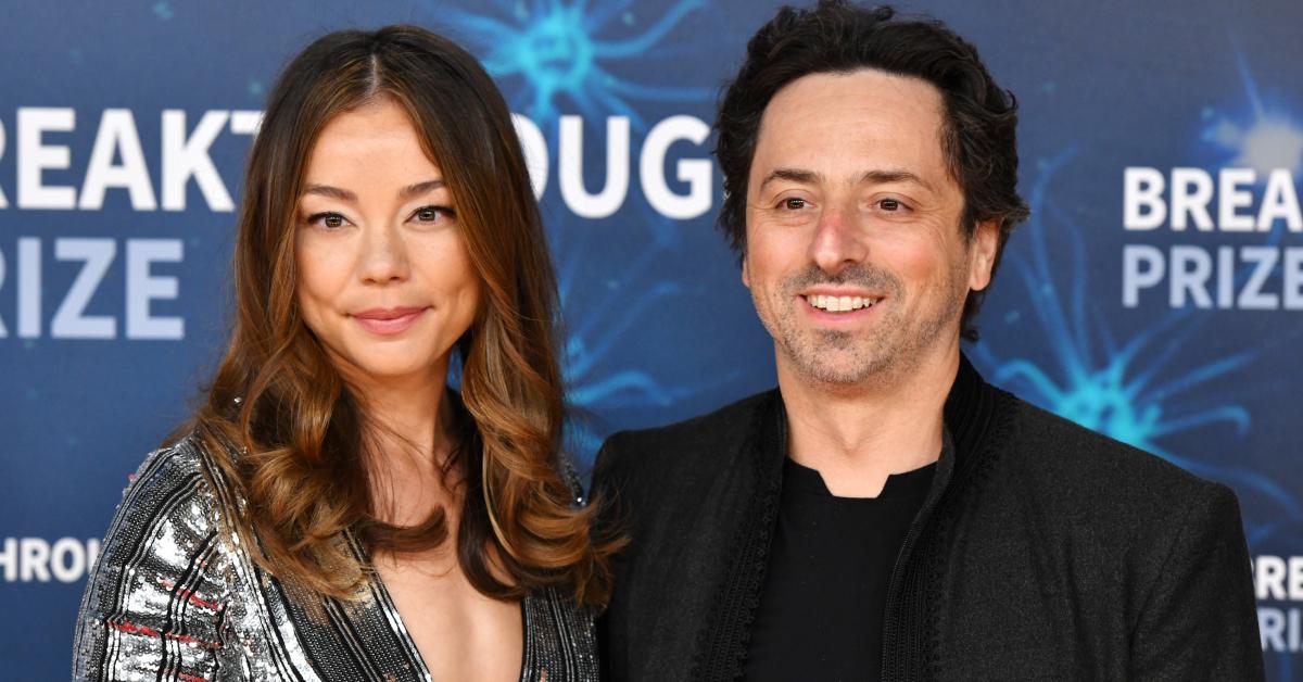 Nicole Shanahan and Sergey Brin in 2019