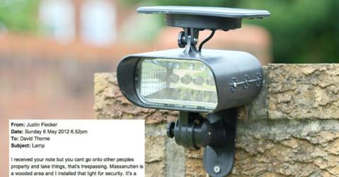 passive aggressive neighbor light cover