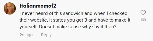 mcdonalds sandwich complaint