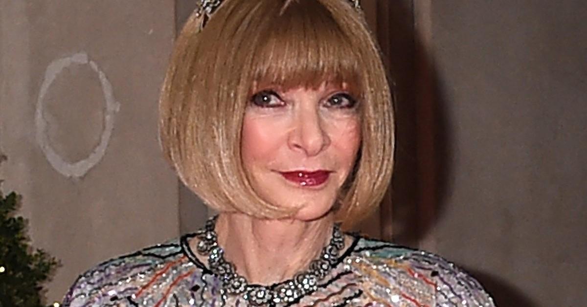 Anna Wintour attending a fashion show