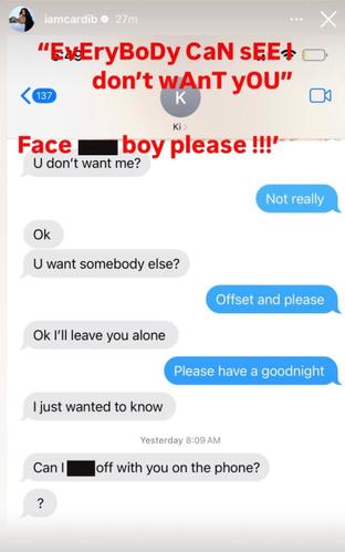 Inside Cardi B and Offset's Leaked Text Messages