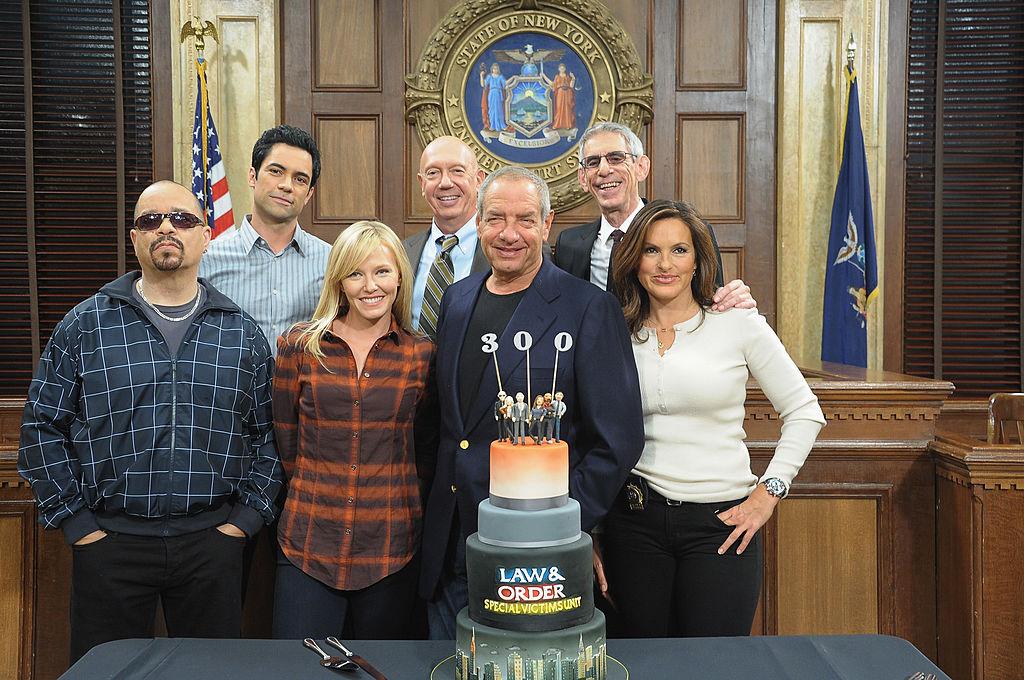 The cast of 'Law & Order: Special Victims Unit' season 14 and show writer/creator Dick Wolf