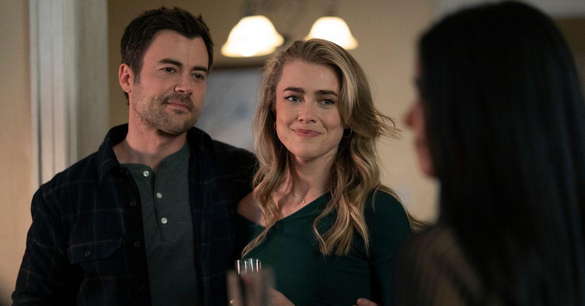 (l-r): Matt Long as Zeke and Melissa Roxburgh as Michaela in 'Manifest'