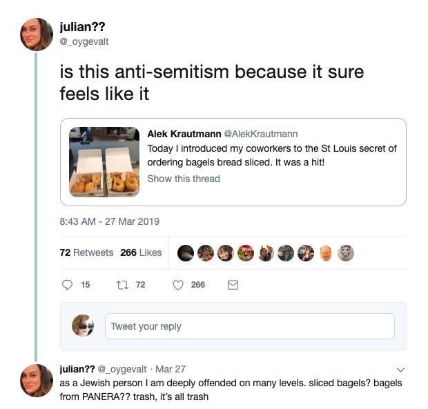 bagel antisemitism