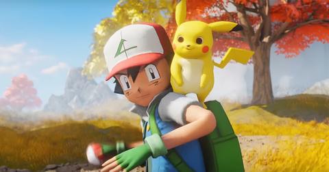 A fan concept of Ash Ketchum and Pikachu in 'Fortnite'