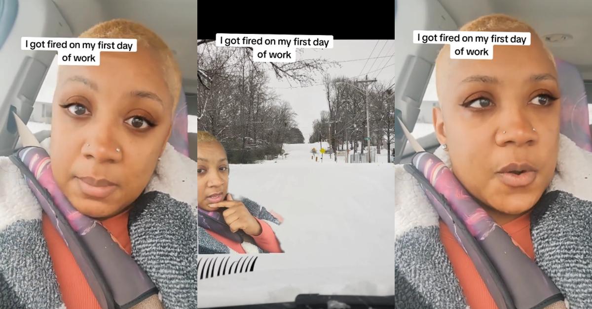 Woman Fired From First Day of Work During Snow Storm