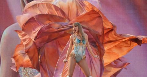 Taylor Swift performing at the Eras Tour in Germany