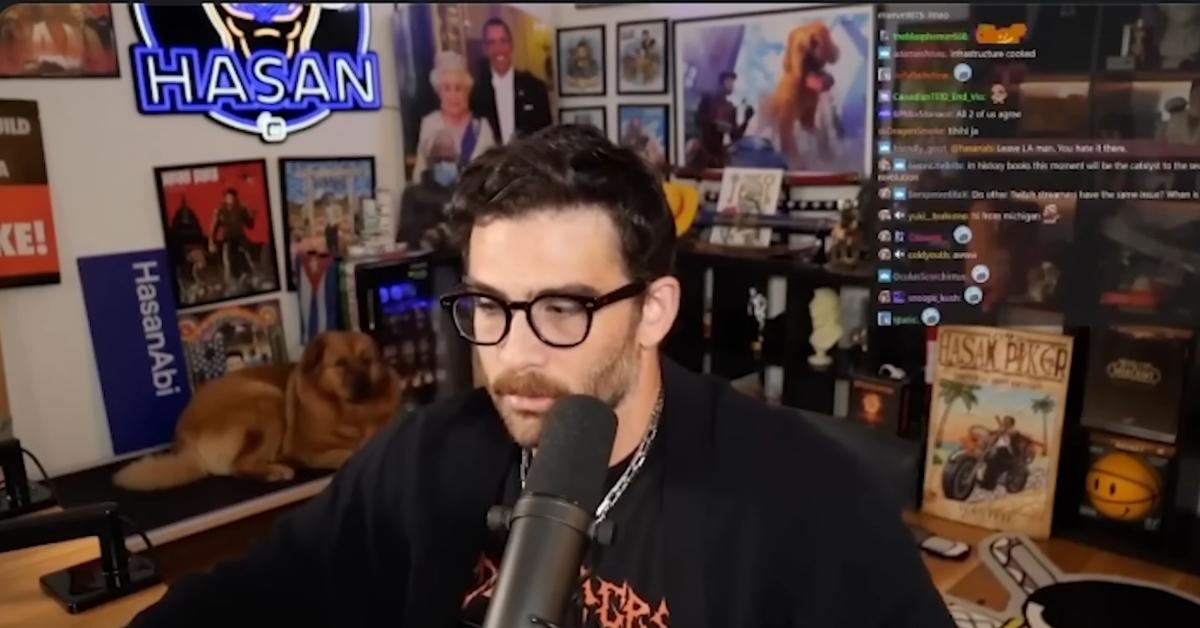 Hasan Piker appears to use shock collar on his dog