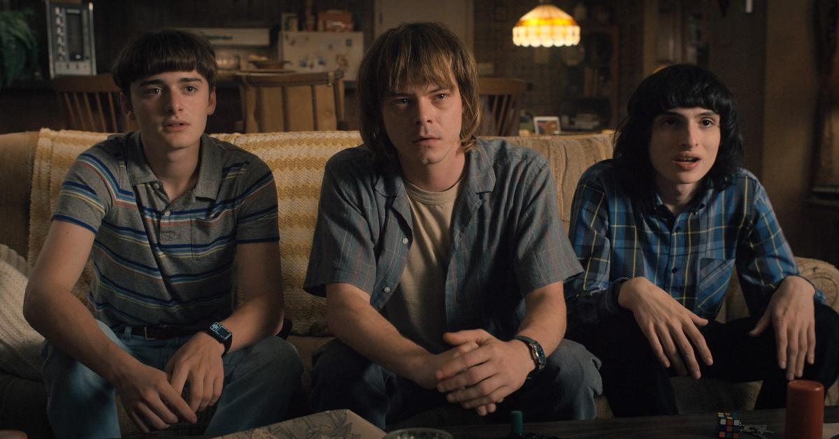 Will Byers, Jonathan Byers, and Mike Wheeler in 'Stranger Things.'